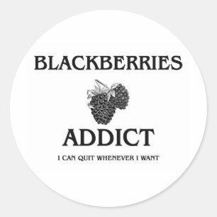 Adesivo Viciado em Blackberries