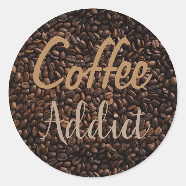 Adesivo Viciado em café (Frente)