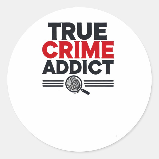Adesivo Viciado em Crime Verdadeiro (Frente)
