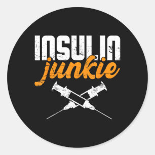 Adesivo Viciado em Insulina _ Conscientização sobre Diabet