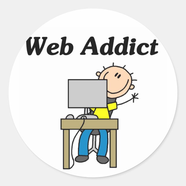 Adesivo Viciado em Internet (Frente)