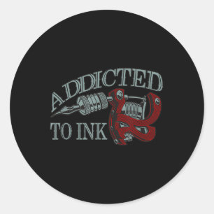 Adesivo Viciado Em Tatuagem Engraçada A Tinta Artista Que