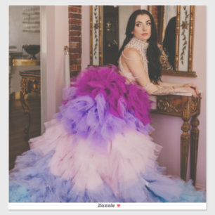 Adesivo viciante de retrato da deusa do Tea Party