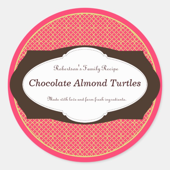 Adesivo Vicker Label Jar Favor Sticker (Frente)