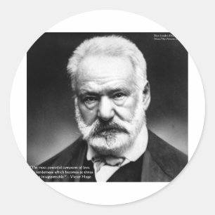 Adesivo Victor Hugo Presentes Canecas Cartões Citação "Ter