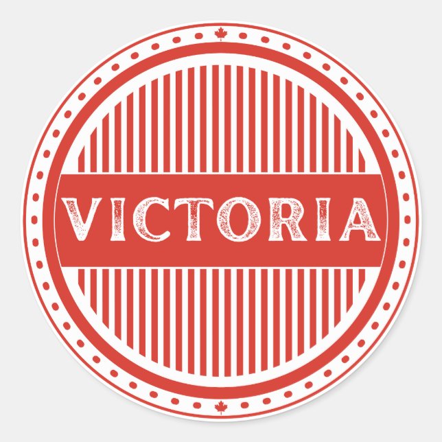 Adesivo Victoria City Pride Emblem – Canadian Identity (Frente)