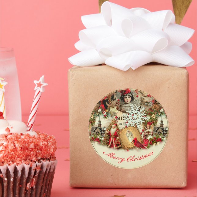 Adesivo Victorian Yuletide Treasures Collage (Festa)