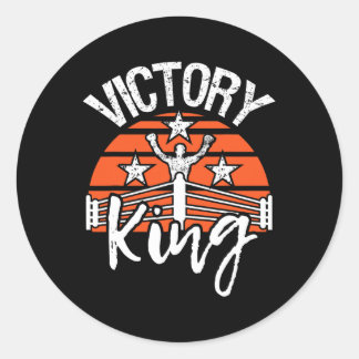 Adesivo Victory King - Boxing Lover Gym Boxer Kickboxing K
