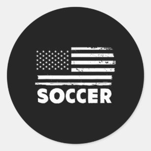 Adesivo Vida de Futebol Bandeira EUA Desenho Esportivo Pat