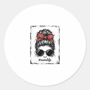 Adesivo Vida de Mãe Antiga Desenho de Camisa Bandana Coque