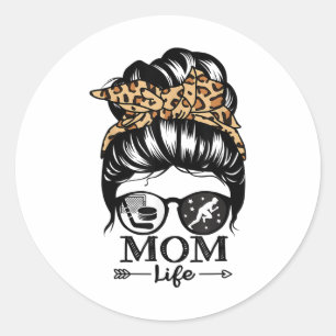 Adesivo Vida de Mãe Cabelo Desgrenhado Funny Hockey e Atle