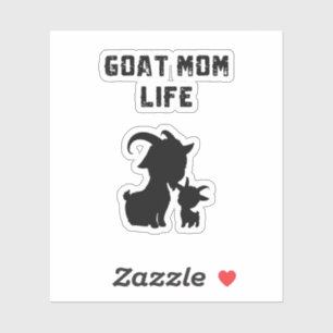 Adesivo Vida de Mãe Cabra Mamãe Amante de Animais de Fazen