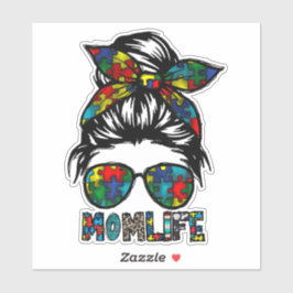 Adesivo Vida de Mãe de Autista, Presente do Dia de Conscie