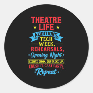 Adesivo Vida De Teatro Para Ator