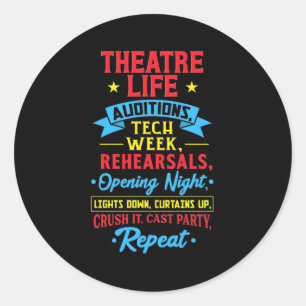 Adesivo Vida De Teatro Para Ator