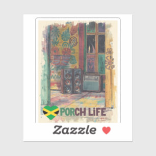 Adesivo vida de varanda da Jamaica