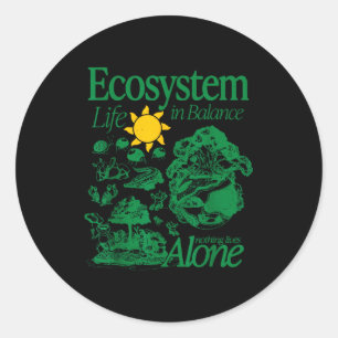 Adesivo Vida do ecossistema em equilíbrio design da nature
