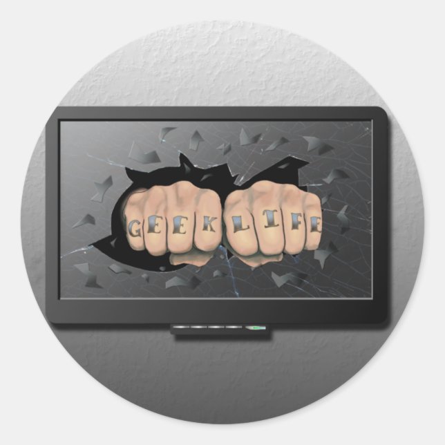 Adesivo Vida do geek (Frente)