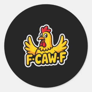 Adesivo Vida em Fife Engraçado Frango Sarcástico Fcawf