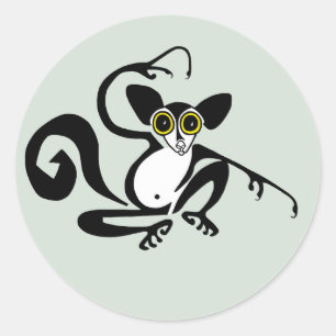 Adesivo Vida selvagem - AYE-AYE Gráfico - Primato - Limur