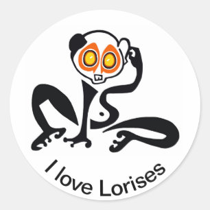 Adesivo Vida selvagem - Kawaii - Eu adoro LORISES - Nature