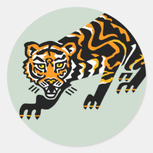 Adesivo Vida selvagem - TIGER Gráfico - Ativista animal -V