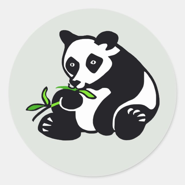 Adesivo Vida Selvagem - Urso Panda Bonito - Conservação -  (Frente)