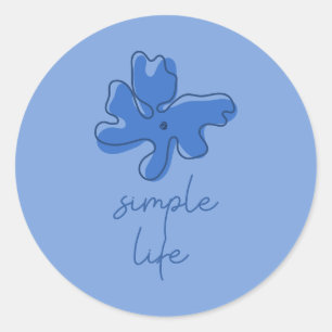 Adesivo Vida Simples Minimalismo