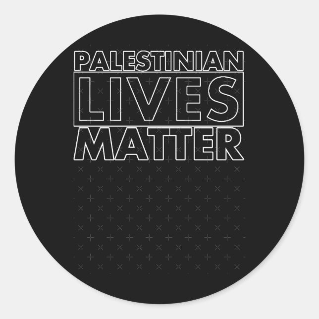 Adesivo Vidas palestinas (Frente)