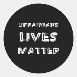 Adesivo Vidas Ucranianas Problema Camisa Ucrânia Livre Tru
