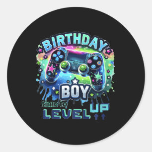 Adesivo Vídeo de Aniversário de Menino Gamer Controlador S