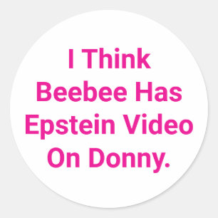 Adesivo Vídeo de Epstein de Donny Hankamer Artjunkhaus Côm