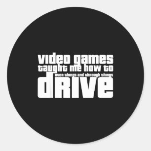 Adesivo Vídeo engraçado de jogo de videogame de novo motor