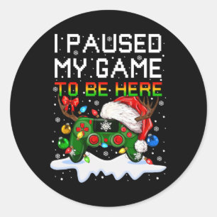 Adesivo Vídeo game Controlador Santa Hat Jogos de Natal X