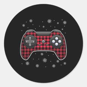 Adesivo Video Game Controller Red Xadrez Gamer Boys