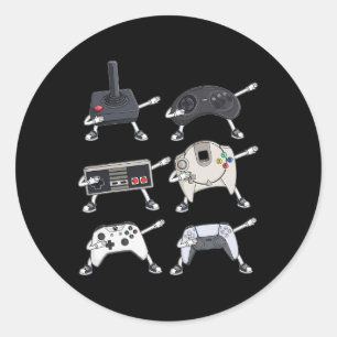 Adesivo Vídeo Gamer Controla Jovens Rapazes Jogo Crianças