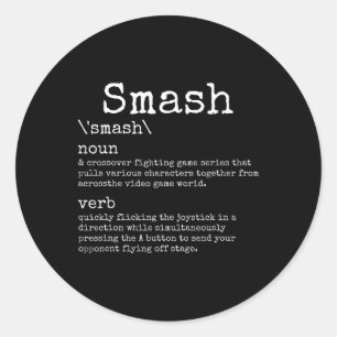 Adesivo Videogames Definição Smash Engraçado Jogador de Ví