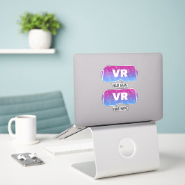 Adesivo Vídeos de Jogador de Vintagem Virtual VR