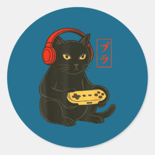 Adesivo Vídeos engraçados de gatos gamers jogos para homen