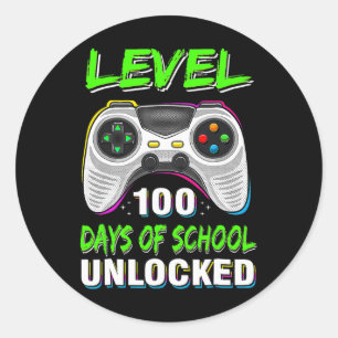 Adesivo Videos games Nível 100 Dias De Estúdio Desbloquead