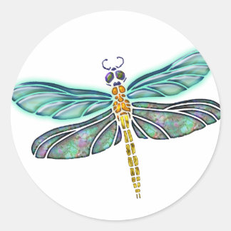 Adesivo Vidro Abalone & Dragonfly