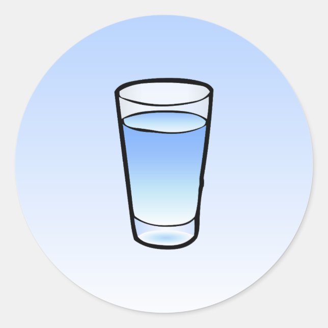 Adesivo Vidro de água Vidro clássico (Frente)