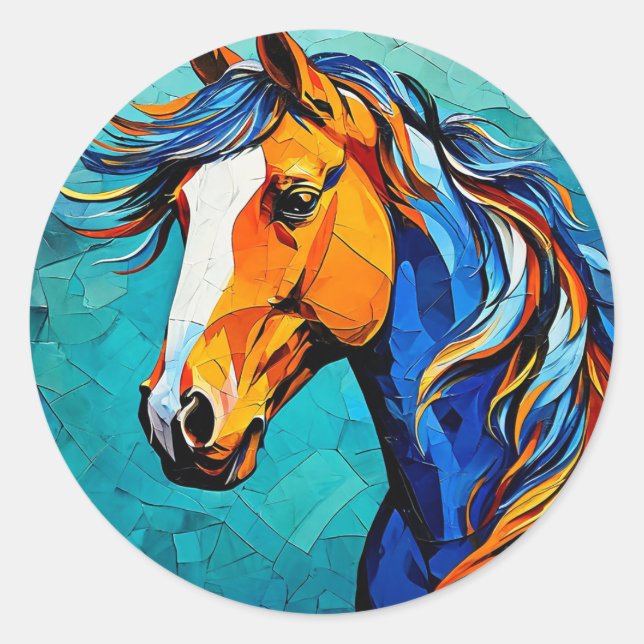 Adesivo Vidro de Cavalo Pintado (Frente)