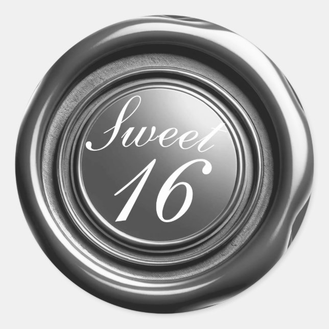 Adesivo Vidro De Cera De Prata Escura Derrubada De Selo De (Frente)