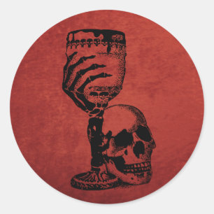 Adesivo Vidro De Vidro De Cocktail Halloween