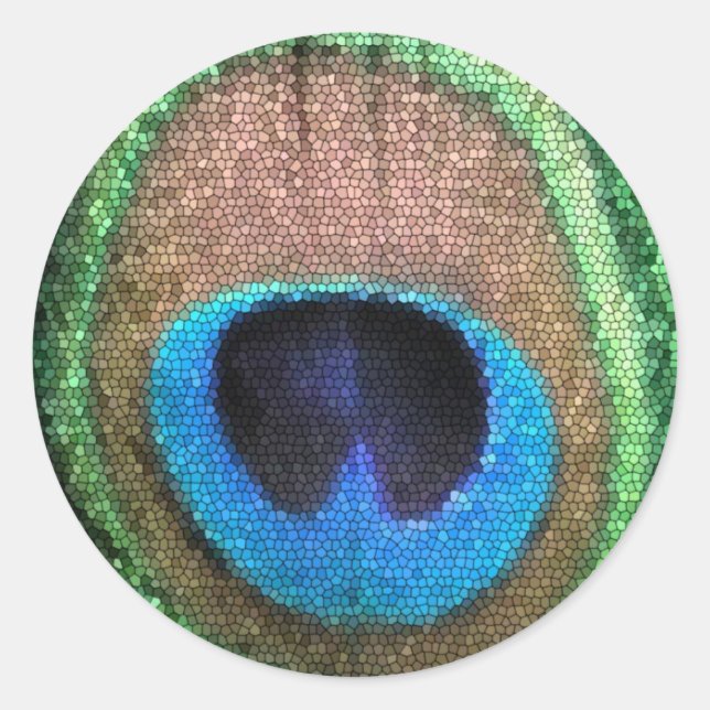 Adesivo Vidro de Vidro Estreitado Vinheta redonda (Frente)