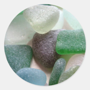 Adesivo Vidro do mar azul e verde