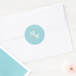 Adesivo Vidro Elegante Monograma Dourado Casamento Ampersa