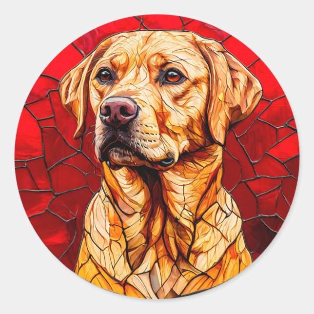Adesivo Vidro lapidado labrador (Frente)