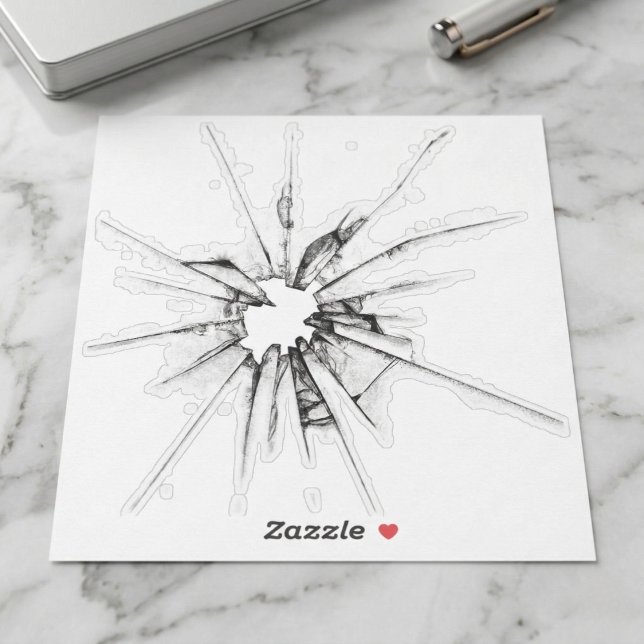 Adesivo Vidro partido (Create a damaged glass appearance in seconds.)